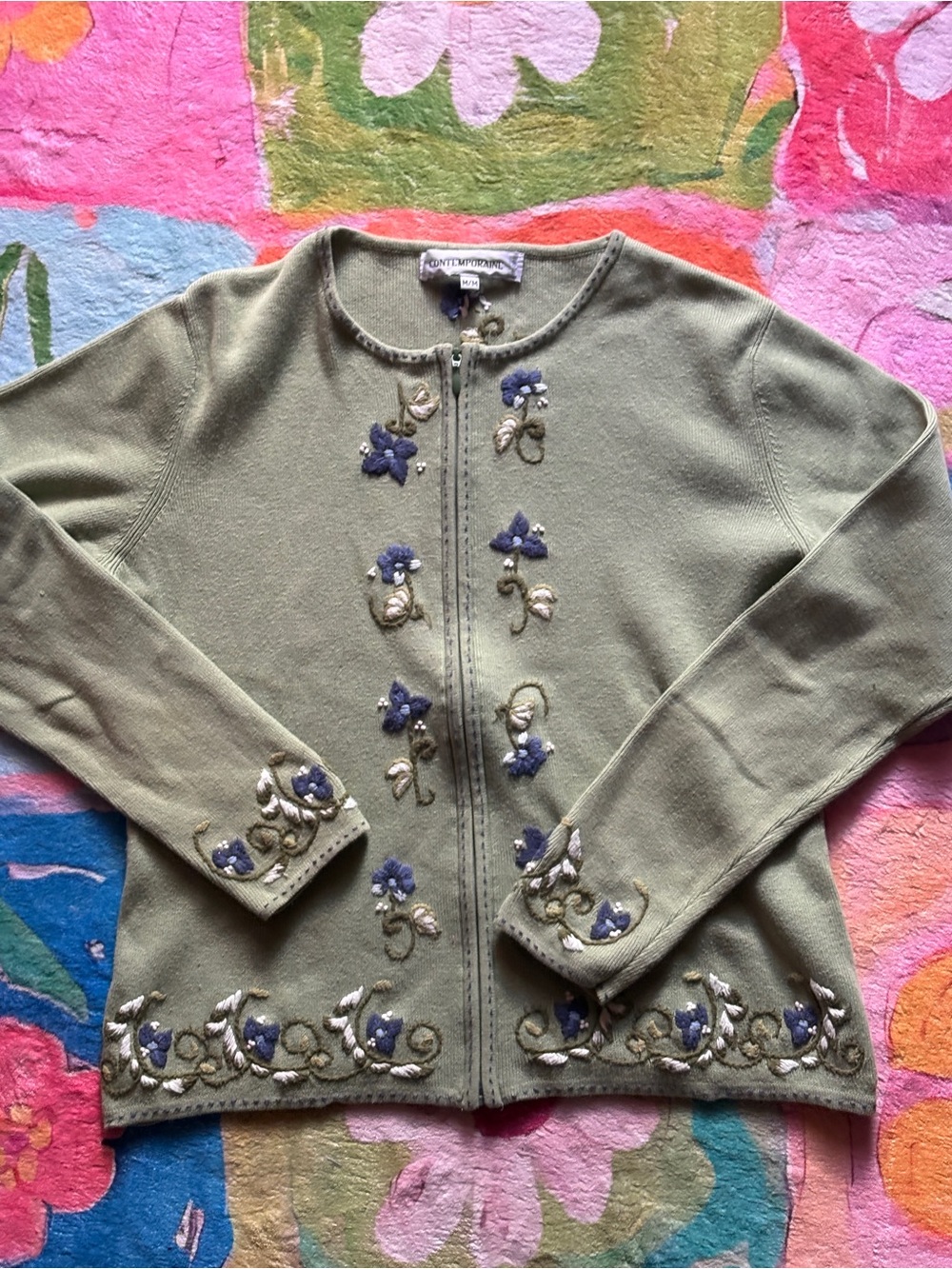 Fairycore Simons Sage Green Cardigan